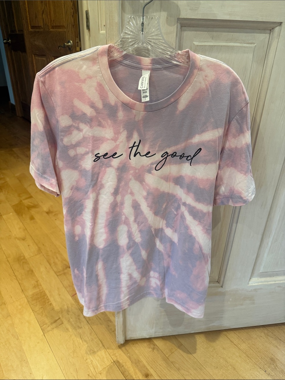 Bella Canvas Pink Tie-Dye "See the Good" Short Sleeve Tee